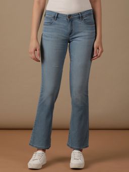 Wrangler - Blue Bootcut-Slim Fit Mid Rise Jeans