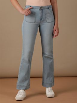Wrangler - Blue Flare Flared Fit High Rise Jeans