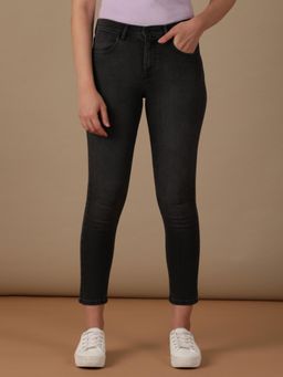 Wrangler - Grey Skinny Fit High Rise Jeans