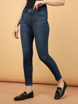Wrangler - Blue Skinny Fit Mid Rise Jeans