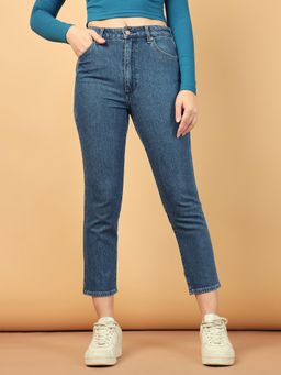 Wrangler - Blue Slim Fit High Rise Jeans
