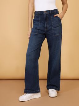 Wrangler - Blue Wide Leg Jeans