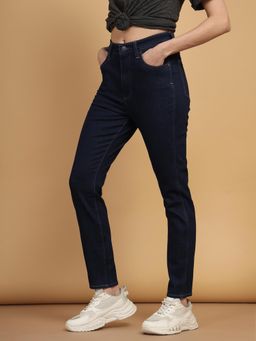 Wrangler - Blue High Rise Skinny Fit Jeans