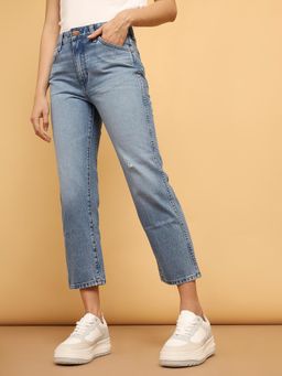 Wrangler - Blue Straight Fit Jeans