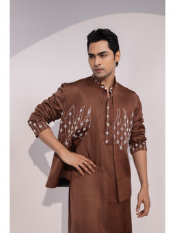 YOSEBA - Geometric Brown Jacket
