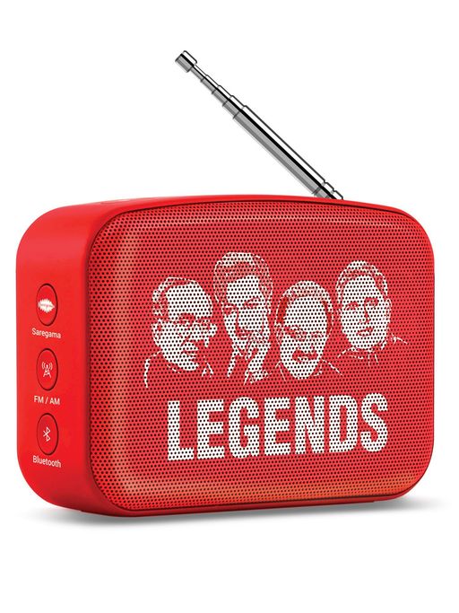 Saregama Carvaan Mini 2.0 Telugu- Music player with Bluetooth/ FM/AM/AUX (Sunset Red)