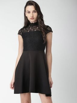 Twenty Dresses by Nykaa Fashion - Black Grace The Lace Dress