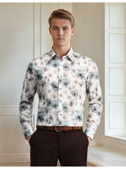Arrow - Floral Printed Manhattan Slim Fit Shirt