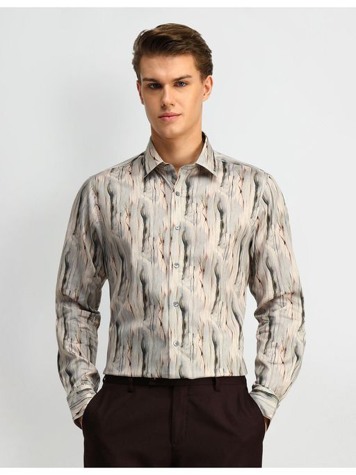 Arrow Abstract Printed Manhattan Slim Fit Shirt