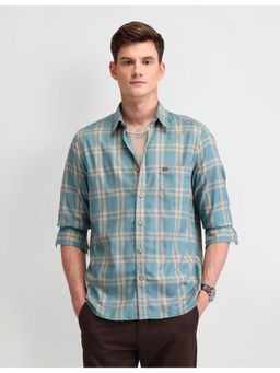 Arrow Sports - Tailored Fit Tartan Checks Shirt