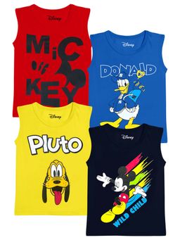 Kuchipoo - Boys Multi-Colour Regular Fit Cotton T-shirt (Pack Of 4)
