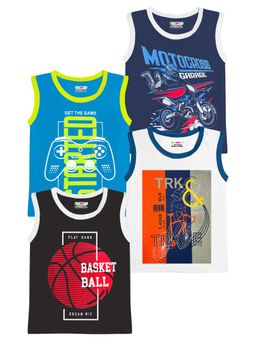 Kuchipoo - Boys Regular Fit Cotton T-shirt (Pack Of 4)