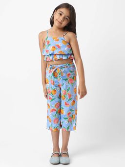 Nautinati - Blue Cotton Girls Co-Ord