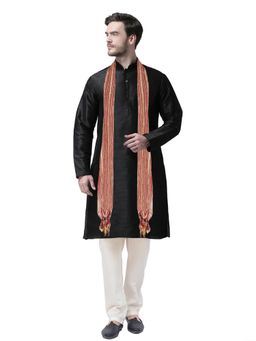 SG LEMAN - Black Kurta for Men (Set of 3)