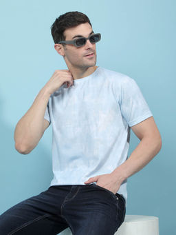 CRIMSOUNE CLUB - Men Blue Printed T-shirt