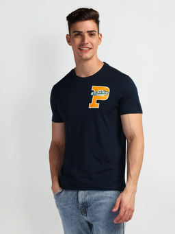 U.S. Polo Assn. Denim Co. - Navy Blue Graphic Print Crew Neck T-shirt