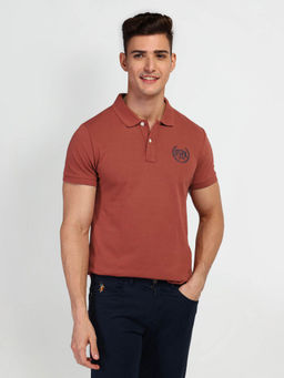 U.S. Polo Assn. Denim Co. - Red Brand Print Polo T-shirt