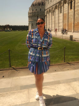 THNWHN - Multi-Color Cotton Full Sleeves Blazer
