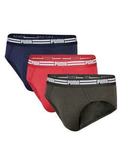 Puma - Stretch Mens Plain Brief (Pack of 3)