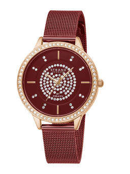 Strand by Obaku - Fjord Burgundy Dial Quartz Watch For Women (S711LXVDMD)