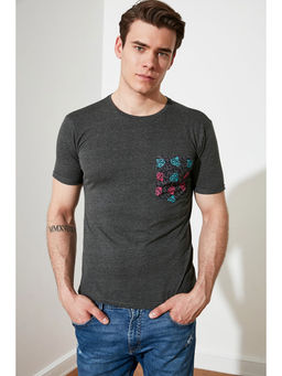 Trendyol - Man Grey T-Shirt
