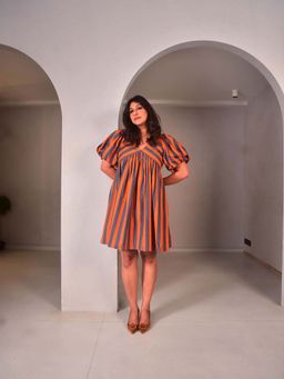 WHY SO BLUE - Hazel Pleated Dress