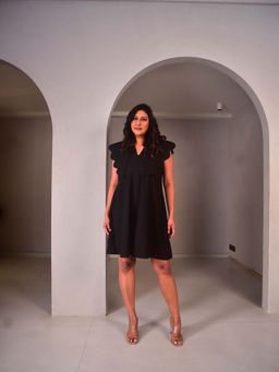 WHY SO BLUE - Zoey Solid Dress