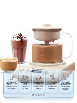 Wonderchef - Chai Magic, Fully Automatic Tea & Cappuccino Maker 500ml