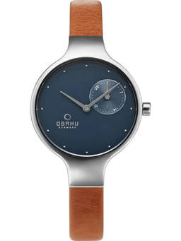 Obaku - Blue Eng Round Dial Analog Watch -V201LDCLRZ