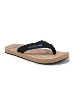 WOODLAND - Men Black & Beige Flipflops
