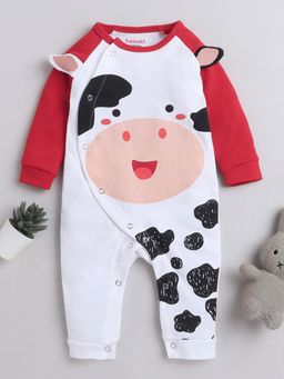 Hopscotch - Unisex Red Animal Print Bodysuit