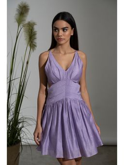 AMRTA- BY GUNEET KONDAL - Valen sole Lavender Dress