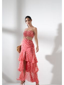 AMRTA- BY GUNEET KONDAL - Sun Kissed Coral Dress