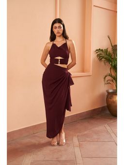 AMRTA- BY GUNEET KONDAL - Egyptian Nights Solid Dress