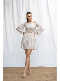 AMRTA- BY GUNEET KONDAL - Lovestruck Cutout Off-Shoulder Dress