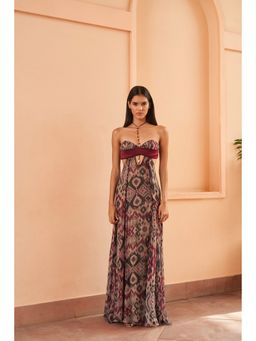 AMRTA- BY GUNEET KONDAL - Valle De La Luna Multi Coloured Dress