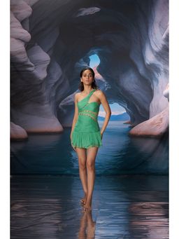 AMRTA- BY GUNEET KONDAL - Sea Sprite Green Dress