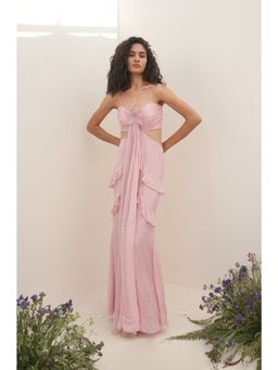AMRTA- BY GUNEET KONDAL - Divine Pink Strappy Dress