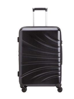CARPISA - Black Geometric Trolley M-Hi Q Hard