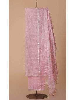 LABEL KALASHREE - Lavender Tissue Cotton Unstitched Dress Material (Set of 3)