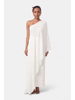 BEYOND - Ivory Mara One Shoulder Asymmetric Top