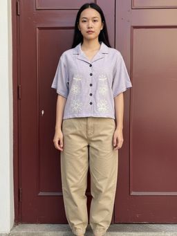 Scoup - Purple Jersey Short Shirt