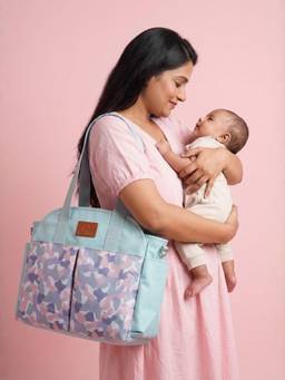 VISMIINTREND - Printed Diaper Handbag - Blue