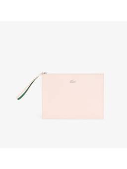 Lacoste - Anna Coated Pique Canvas Pouch - Pink
