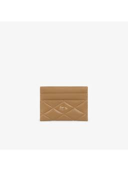 Lacoste - Solid Leather Cardholder - Beige