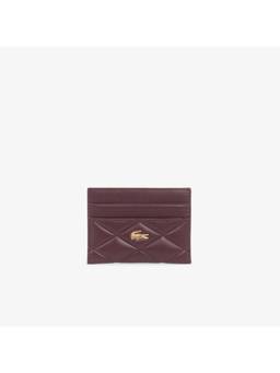 Lacoste - Solid Leather Cardholder - Purple