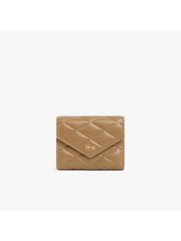 Lacoste - Leather Billfold Wallet - Beige