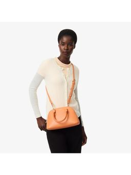 Lacoste - Small Champs-elysees Bugatti Handbag With Detachable Strap - Brown
