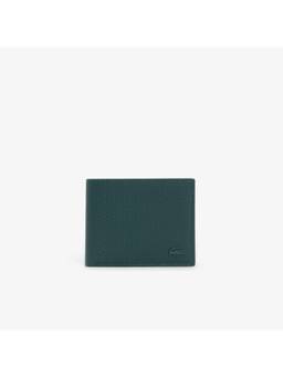 Lacoste - Small Pique Leather Chantaco Billfold Wallet - Green