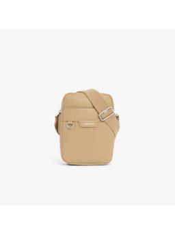 Lacoste - Ossian Leather Sling Bag - Beige